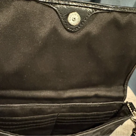 Coach Black Signature Clutch - Picture 7 of 8